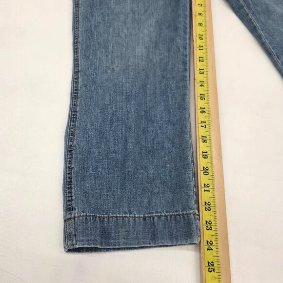 Lauren Ralph Lauren Womens 10P Blue Denim Capris Classic Fit Cotton Jean Pants - Picture 12 of 12